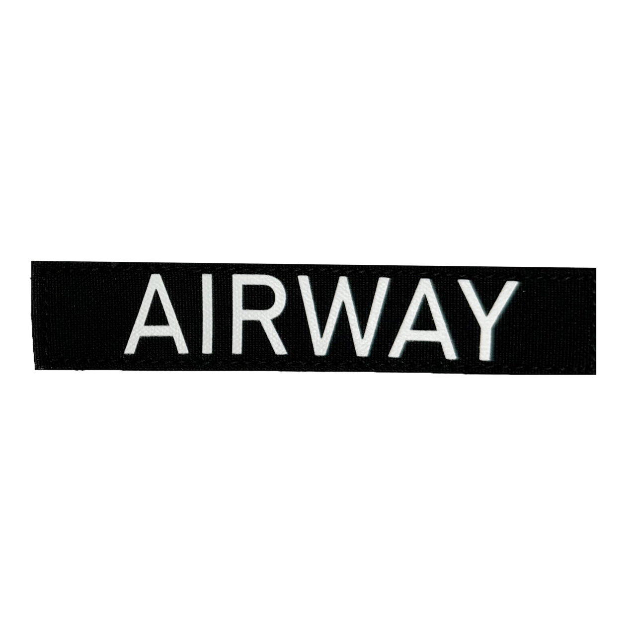 5" Name Tape - AIRWAY, White on Black