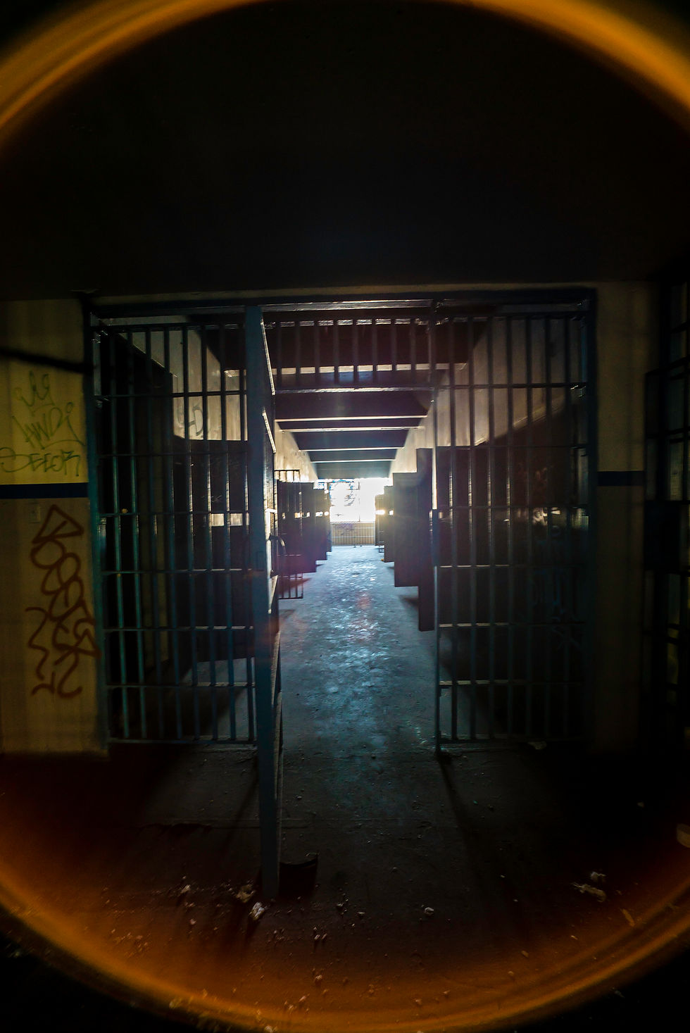 Abandoned Lincoln Heights Jail cellblock solitary confinement