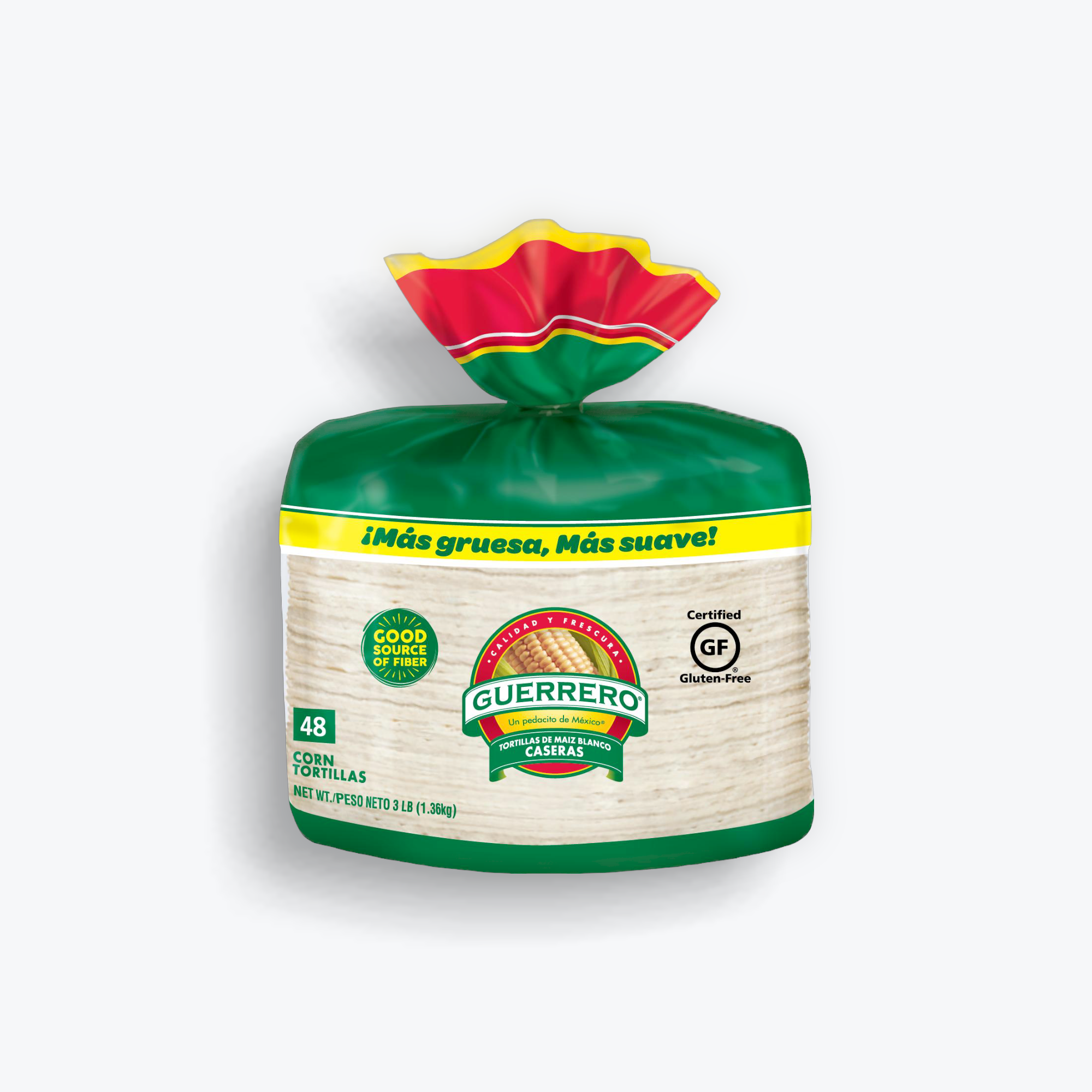 Guerrero White Corn Tortillas Caseras 48ct