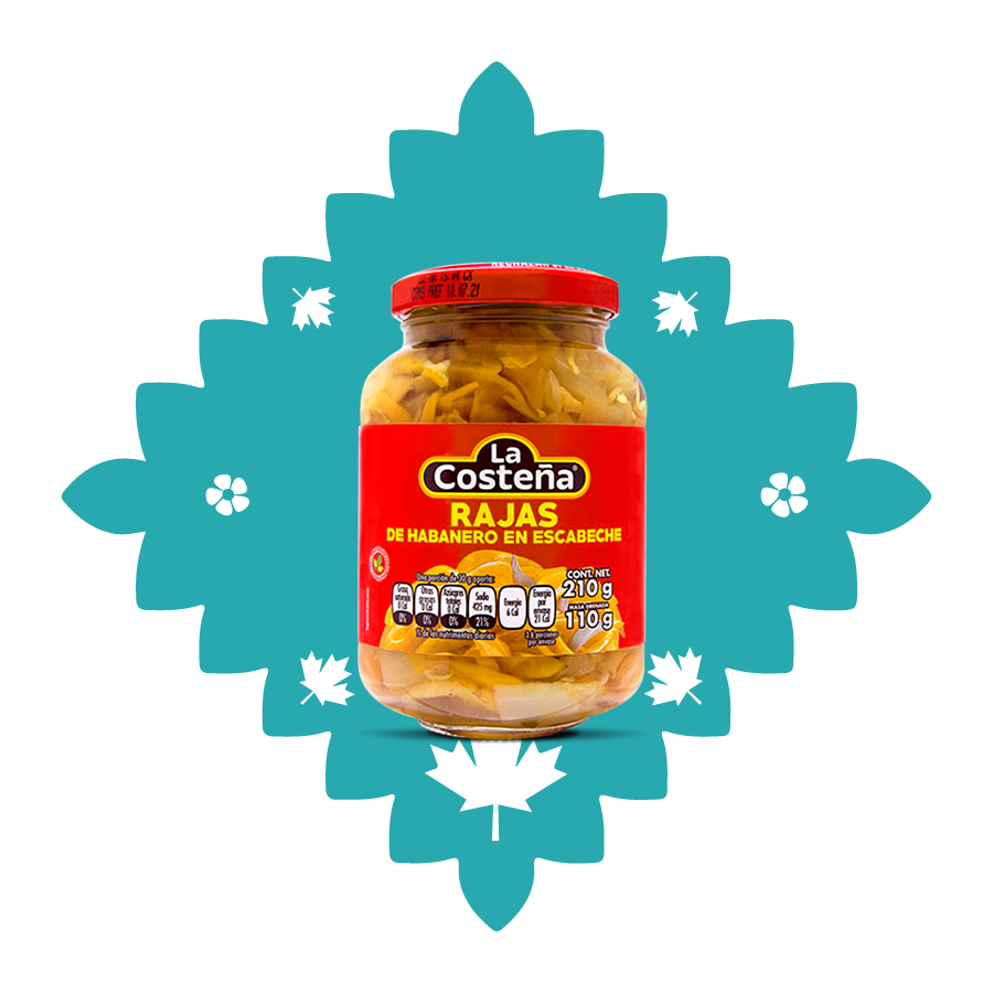 La Costeña Habanero sliced peppers 210g