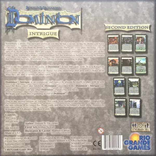 Thumbnail: Dominion 2nd Edition: Intrigue Expansion