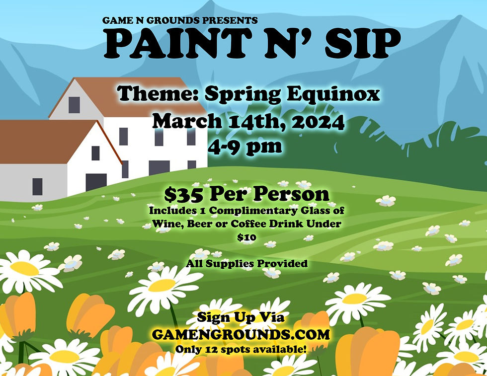 Paint and Sip with Danni ! Spring Equinox