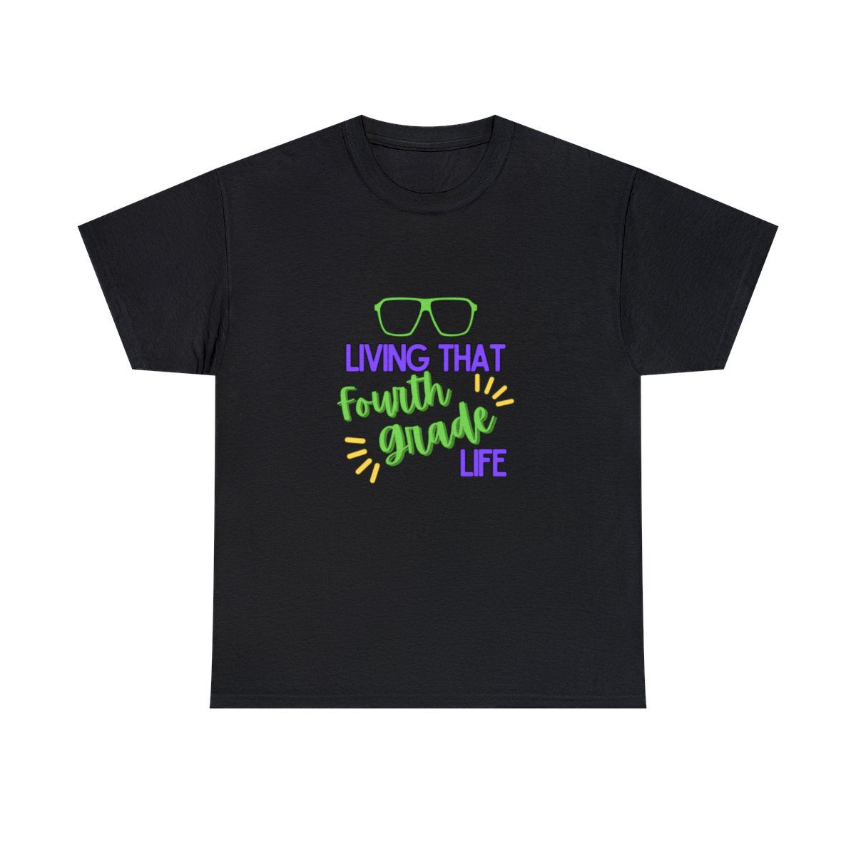 Living That Fourth Grade Kind of Life Unisex Heavy Cotton Tee