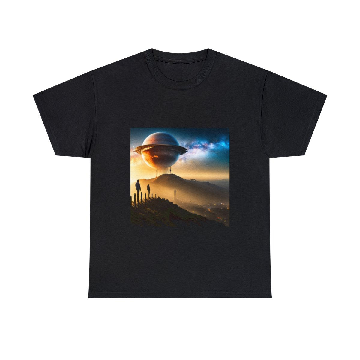 Alien Invasion on Earth Unisex Heavy Cotton Tee