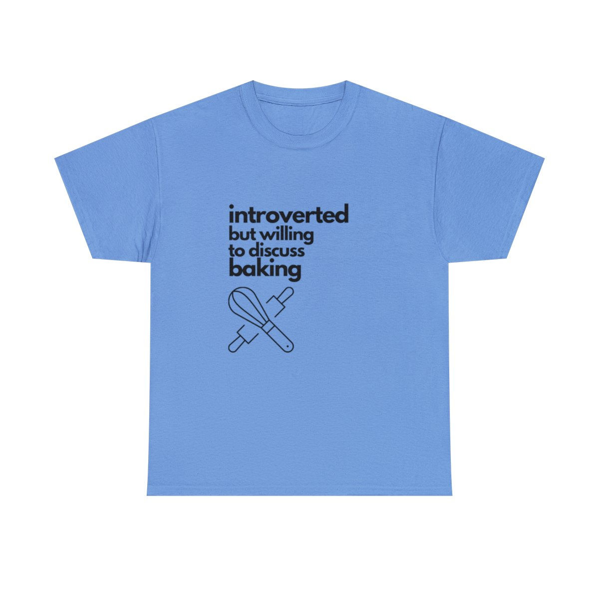 Introverted But Willing To Discuss Baking Unisex Heavy Cotton Tee