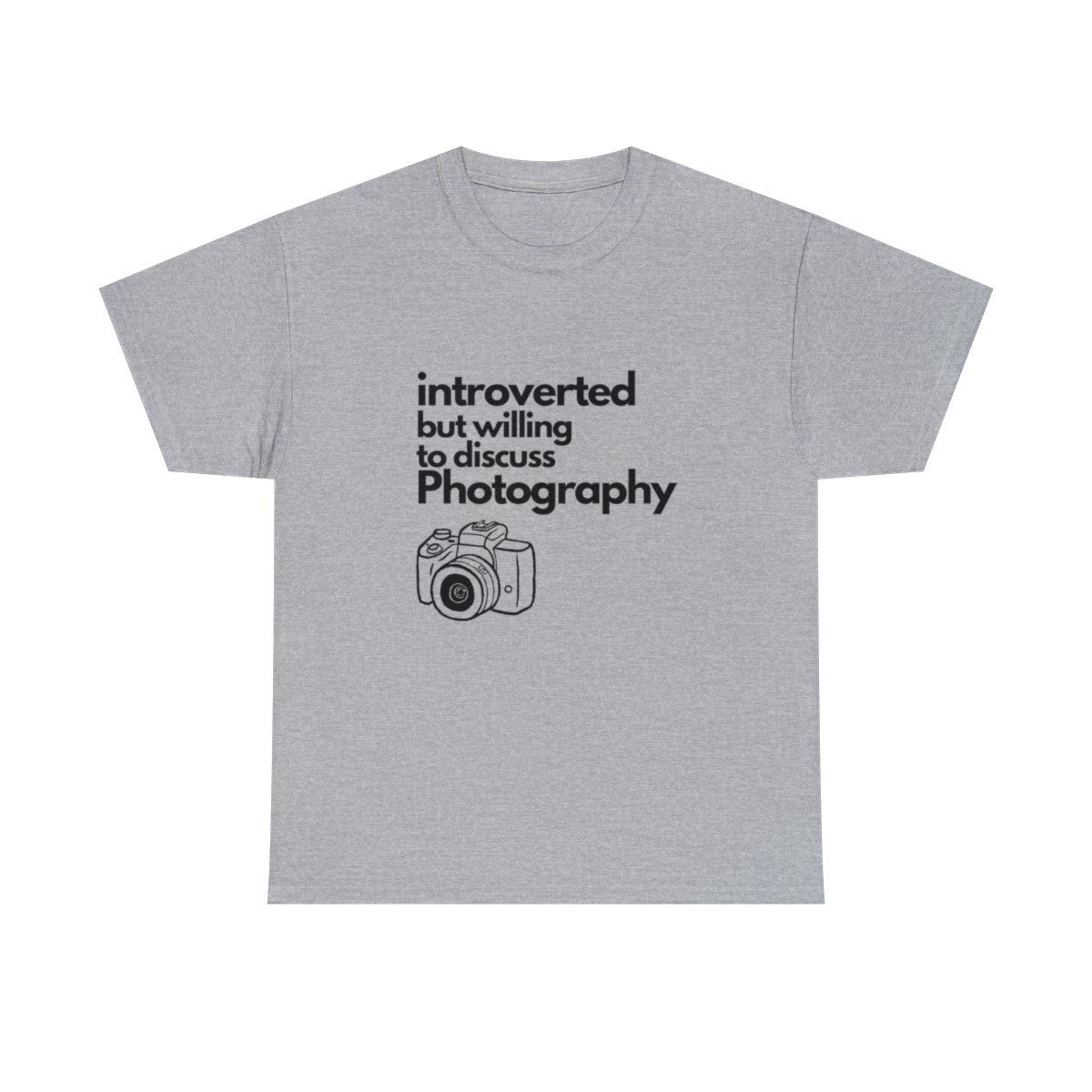Introverted But Willing To Discuss Photography Unisex Heavy Cotton Tee