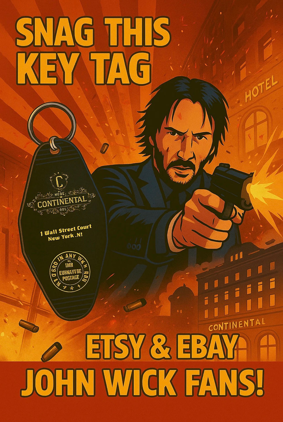 Thumbnail: John Wick inspired keytag