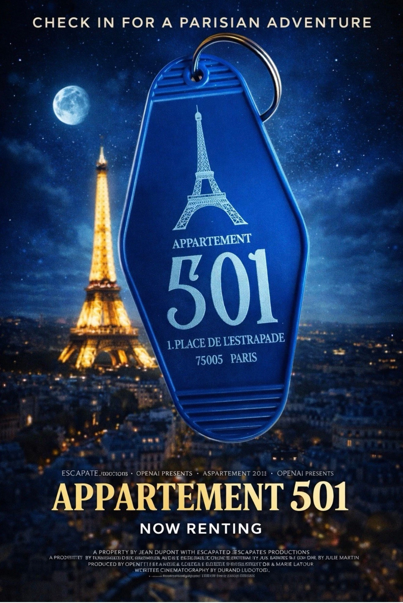 EMILY IN PARIS Inspired Keytag