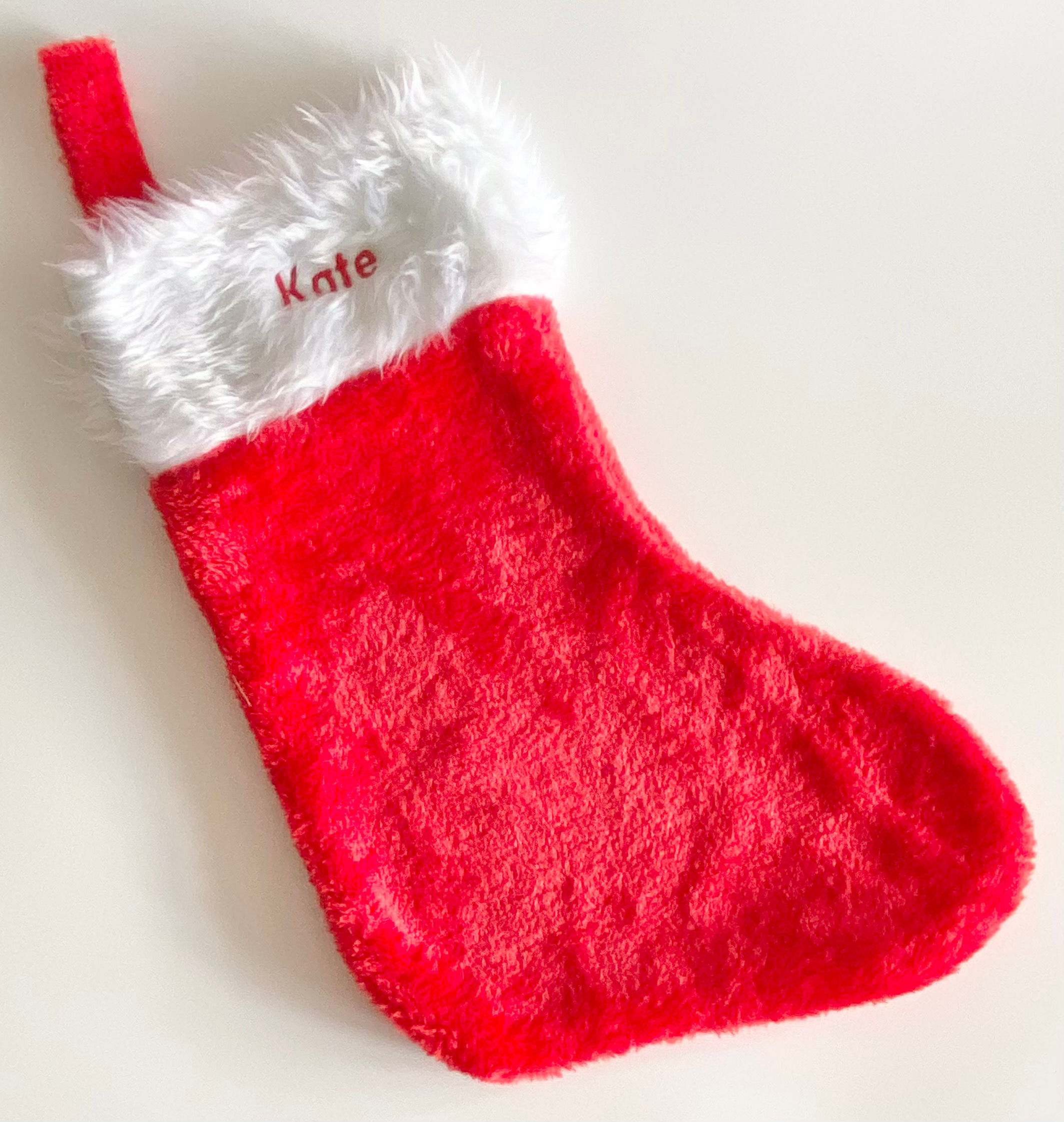 Luxury velvet Christmas stocking