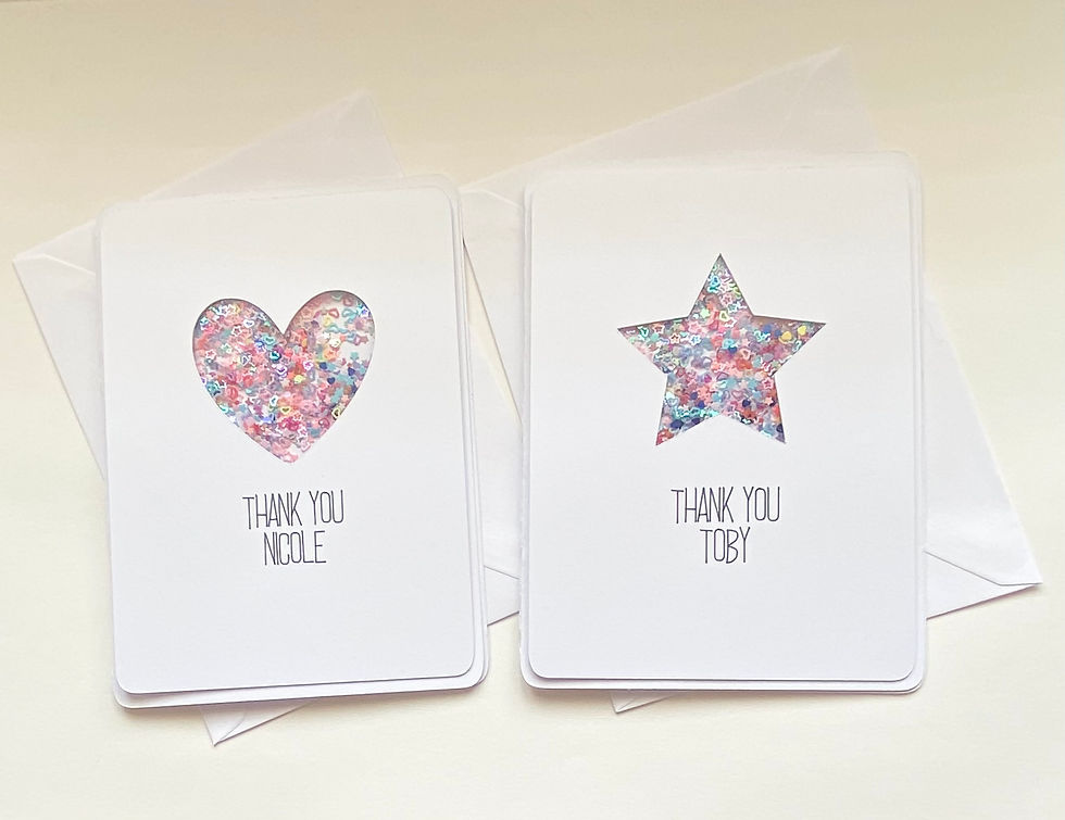 Thumbnail: Personalised thank you card