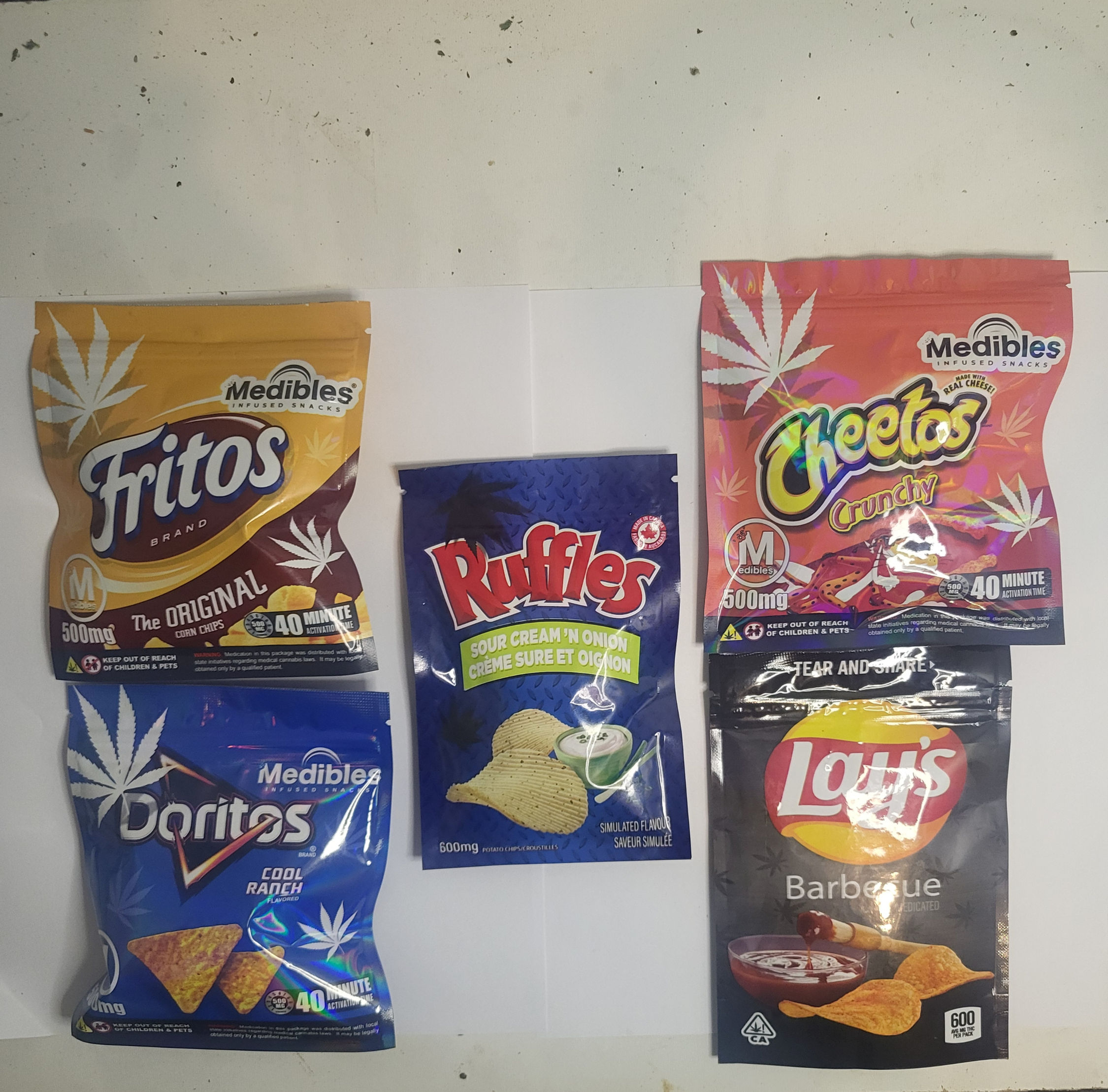 Chips seven flavors 500mg THC