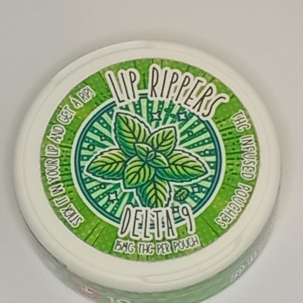 Lip Rippers THC pouches cannabis oral pouches in discreet container – High On A Hill Six Nations Ontario