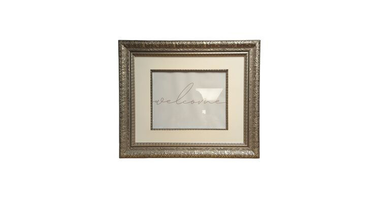 Silver Edged Welcome Frame