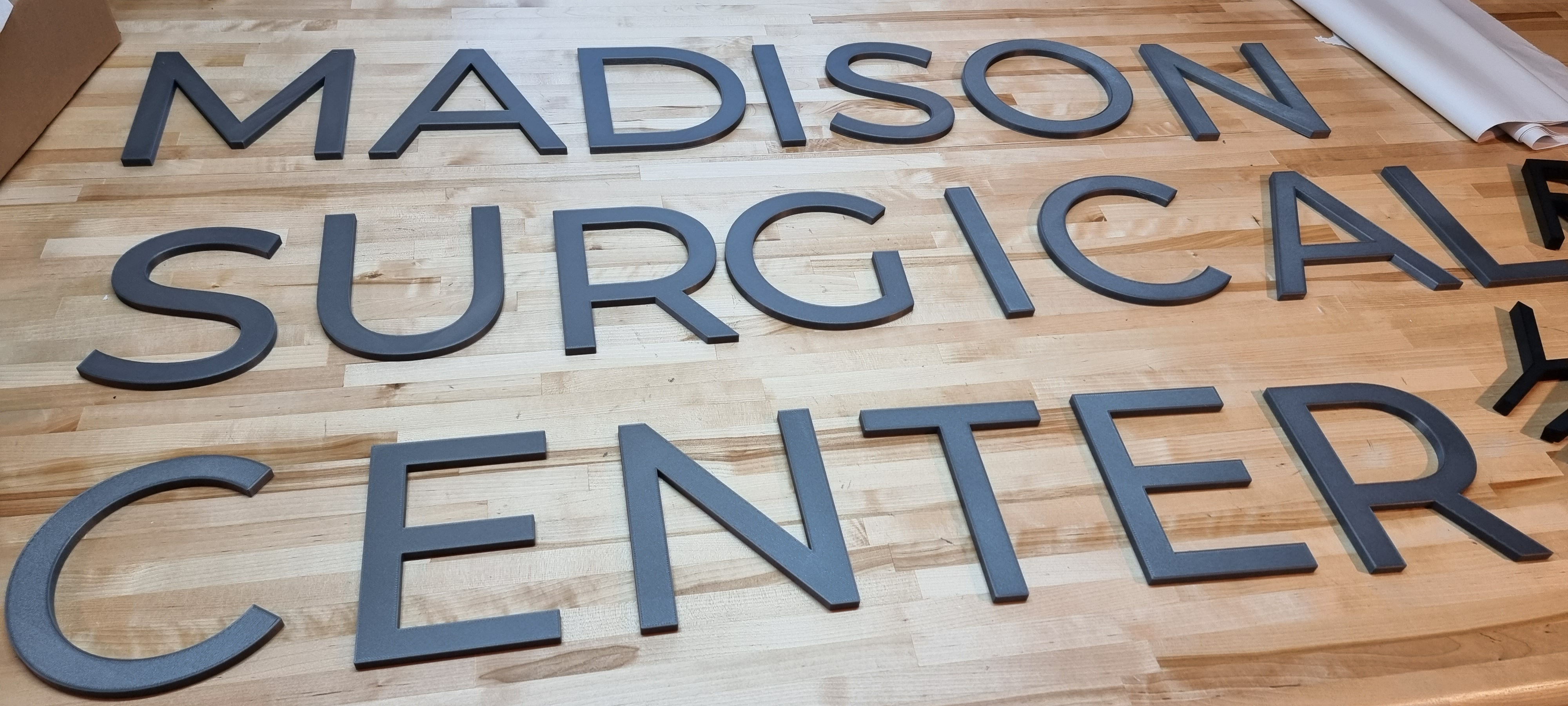 Outdoor 5/16" Thick Custom Sign Letters