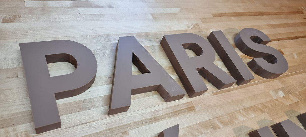 Thumbnail: Indoor 1" Thick Custom Sign Letters