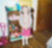 stephanie as a child playing dressup