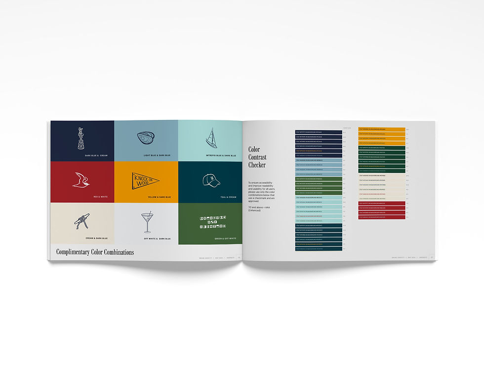 America's Cup Charters Brand Colors