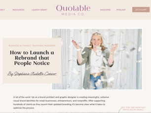 Published in Quotable Magazine.. Again!