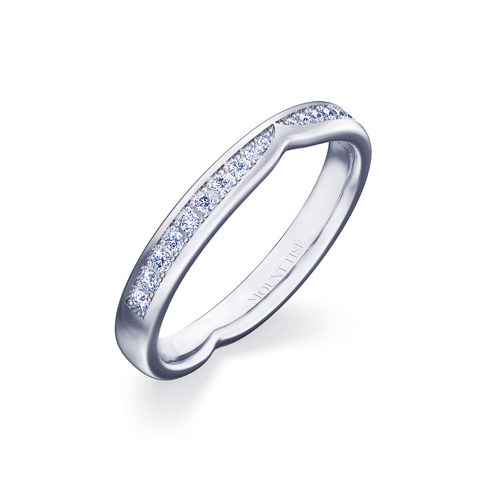 Thumbnail: Women's Ring·Wedding Ring|Delicate Elegant Pave Women's Wedding Ring