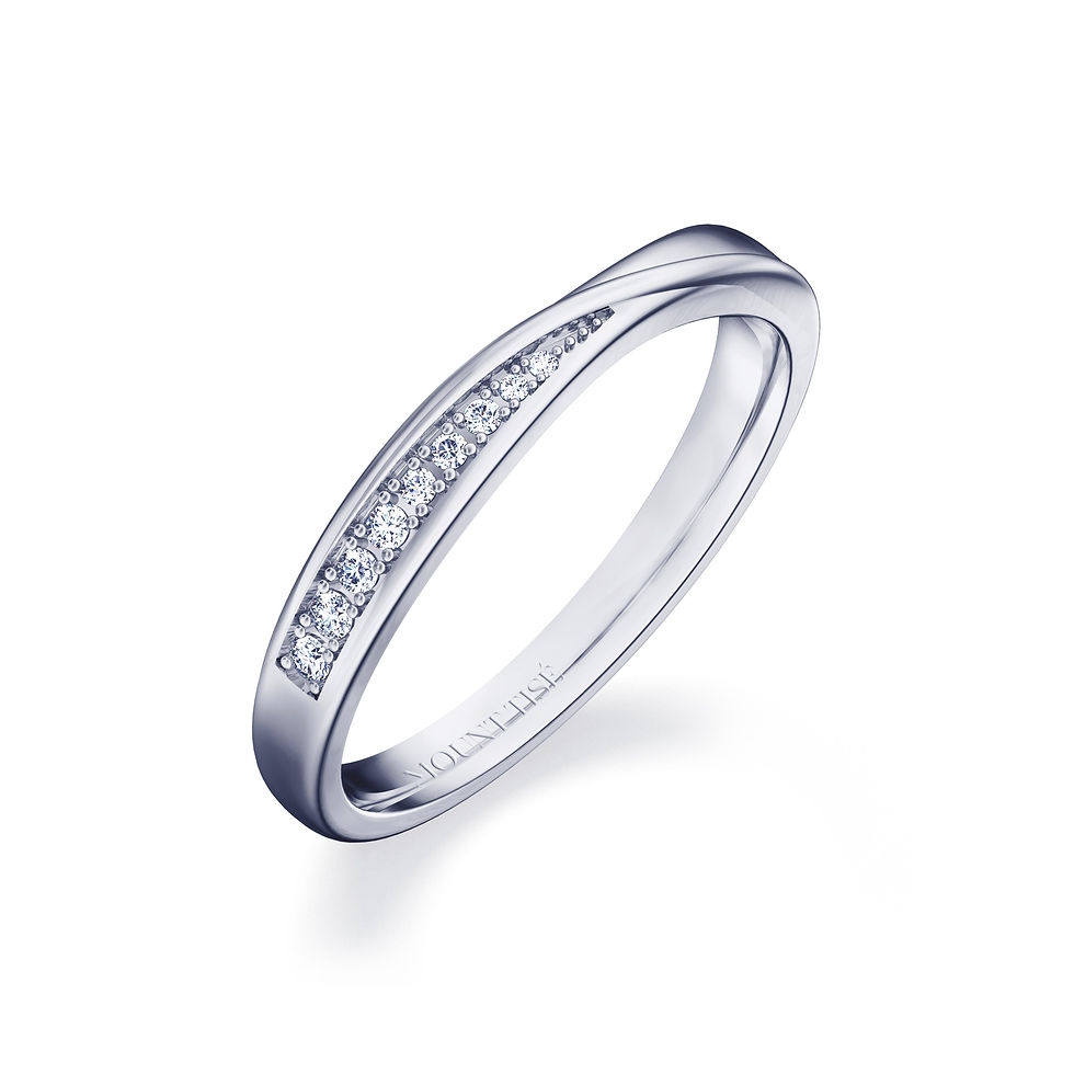 Thumbnail: Women's Ring·Wedding Ring|Streamlined Pave Women's Wedding Ring
