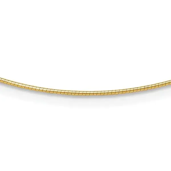 Thumbnail: 1mm Yellow Gold Omega Chain