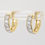 Thumbnail: Yellow Gold Lab Diamond Hinge Hoops