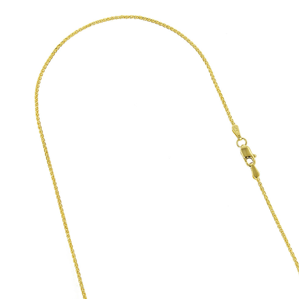 Thumbnail: Yellow Gold 1mm Spiga Chain