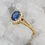 Thumbnail: Blue Sapphire Halo Ring