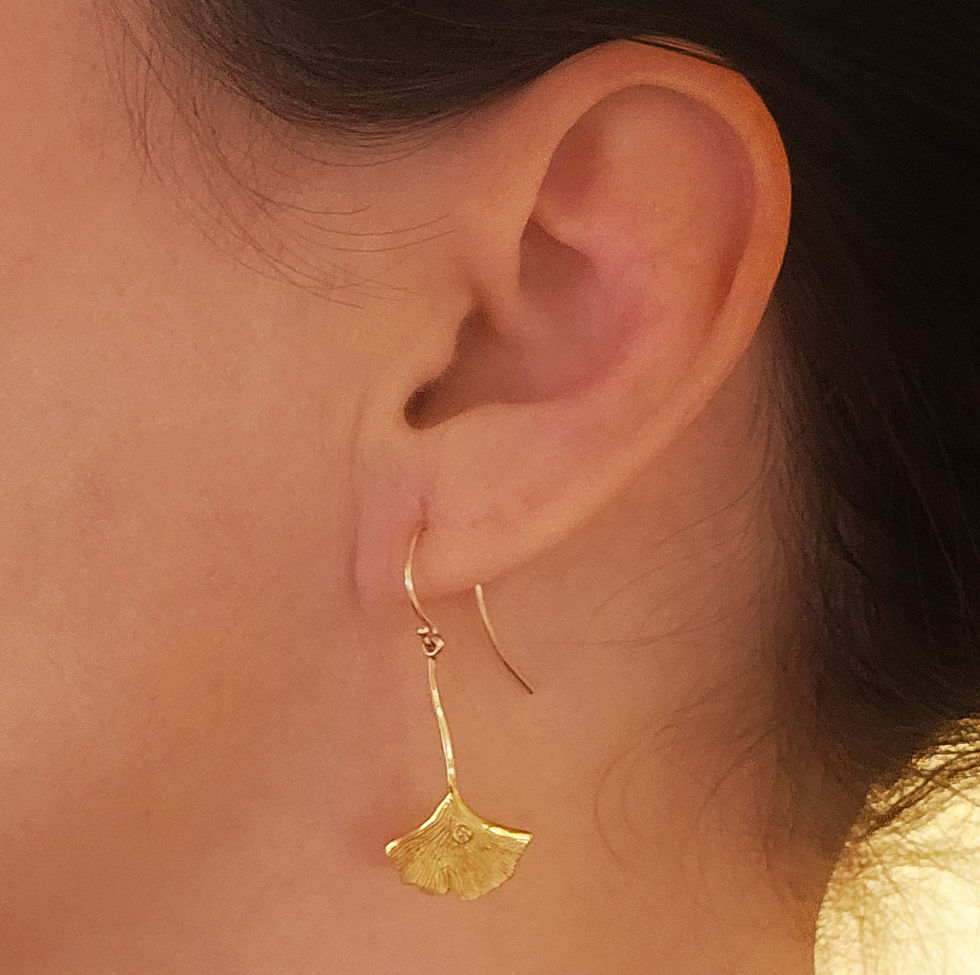 Thumbnail: Ginkgo Lab Diamond Dangle Earrings
