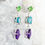 Thumbnail: Multi-Stone Dangle Earrings