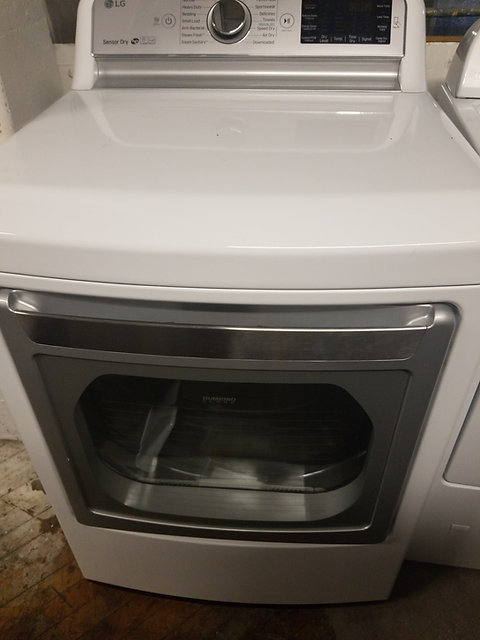 Lg Turbosteam Easyload 7 3 Cu Ft Electric Dryer White Rayon