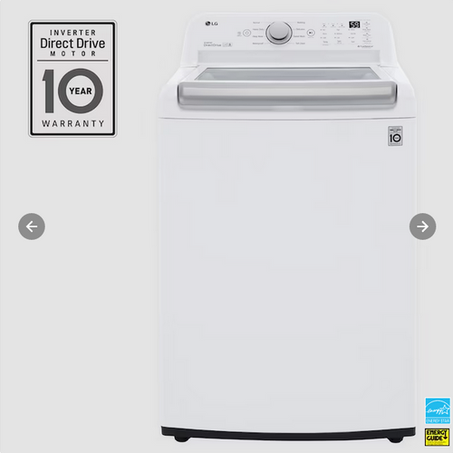 LG ColdWash 5cu ft High Efficiency Impeller TopLoad Washer (White