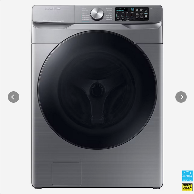 Samsung 4 5 Cu Ft High Efficiency Stackable Steam Cycle Smart Front Samsung 4 5 Cu Ft High Efficiency Stackable Steam Cycle Smart Front