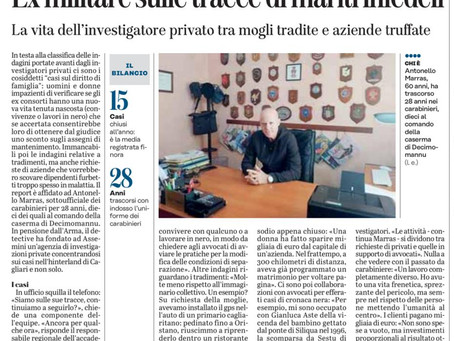 Intervista Unione Sarda al Dott. Marras