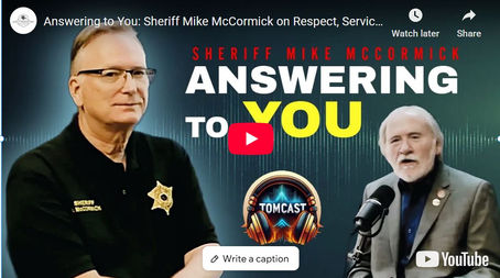 Sheriff Mike McCormick sits down with Tom Wilkins