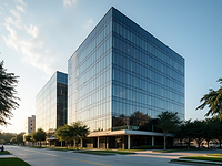 A-modern-office-building-exterior-in-Houston-during-daytime-showcasing-city's-growth-and-c