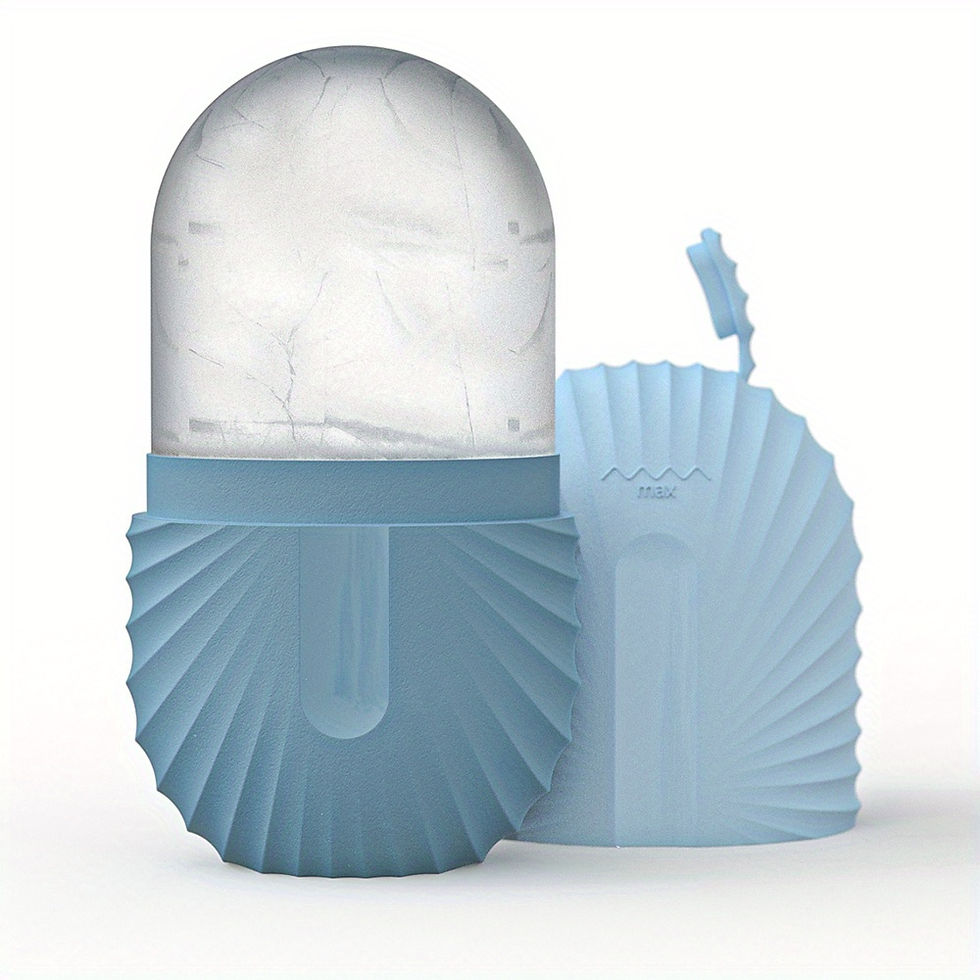 Thumbnail: Ice Face Roller Facial Skincare Ice Roller Set, Stainless Steel Facial Roller Gu