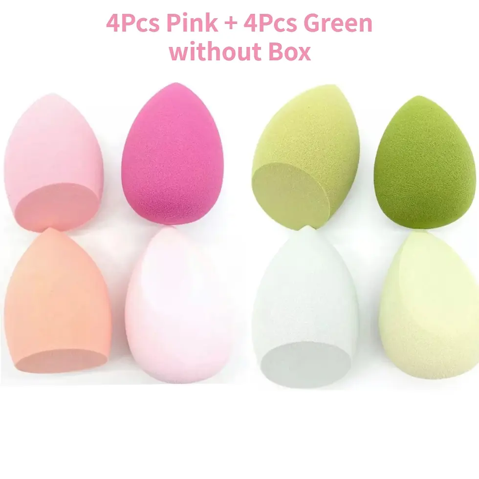 Thumbnail: 4/8pcs Makeup Sponge Blender Beauty Egg Cosmetic Puff Soft Foundation Sponges Po