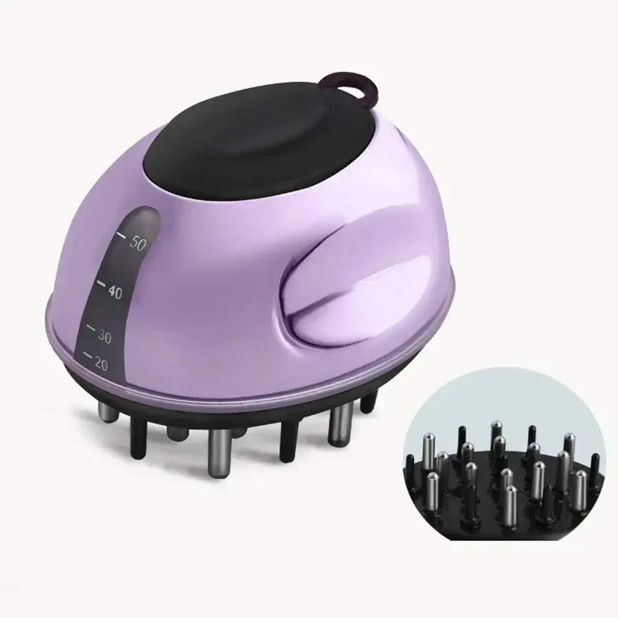Thumbnail: Scalp Applicator Head SPA Massager Roller Ball Brush Hair Growth Essential Oil M