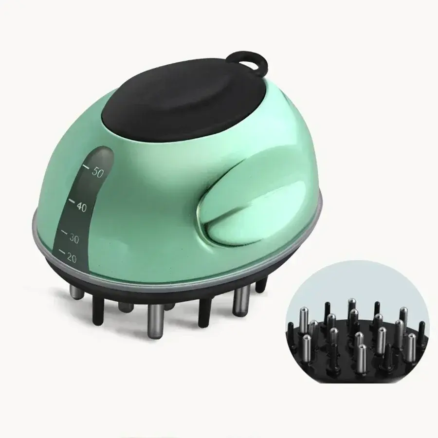 Thumbnail: Scalp Applicator Head SPA Massager Roller Ball Brush Hair Growth Essential Oil M