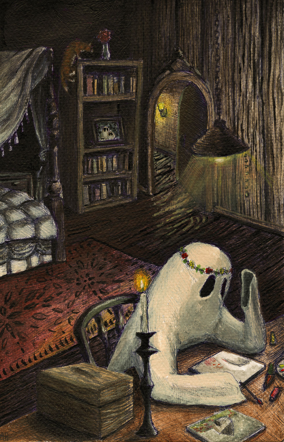 "Artists's Block (Color)" Original