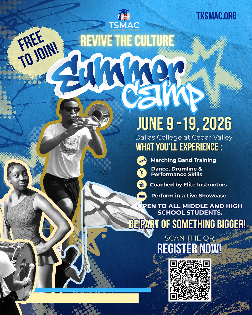 TSMAC's Summer Marching Band Camp Student Sign Up