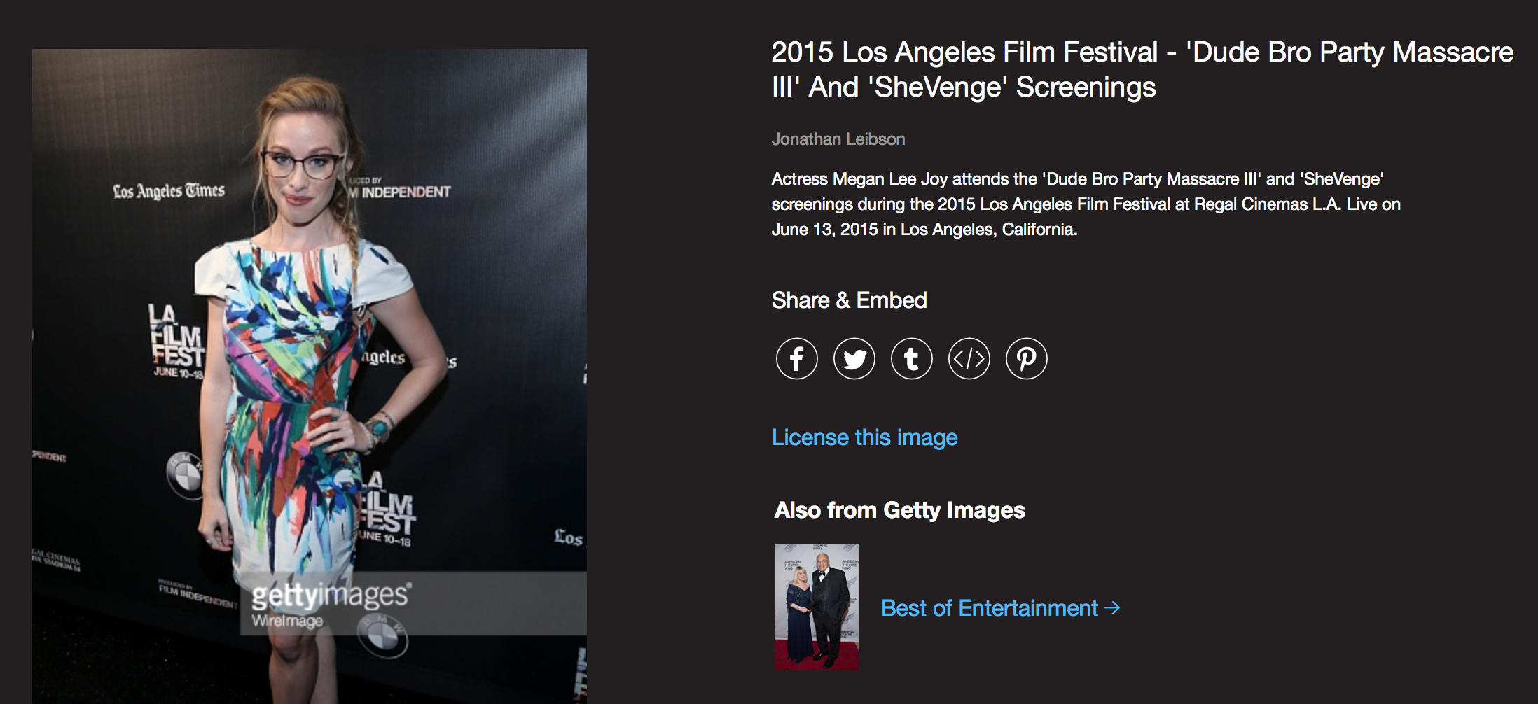 MeganLeeJoy, LAFILMFEST, Shevenge