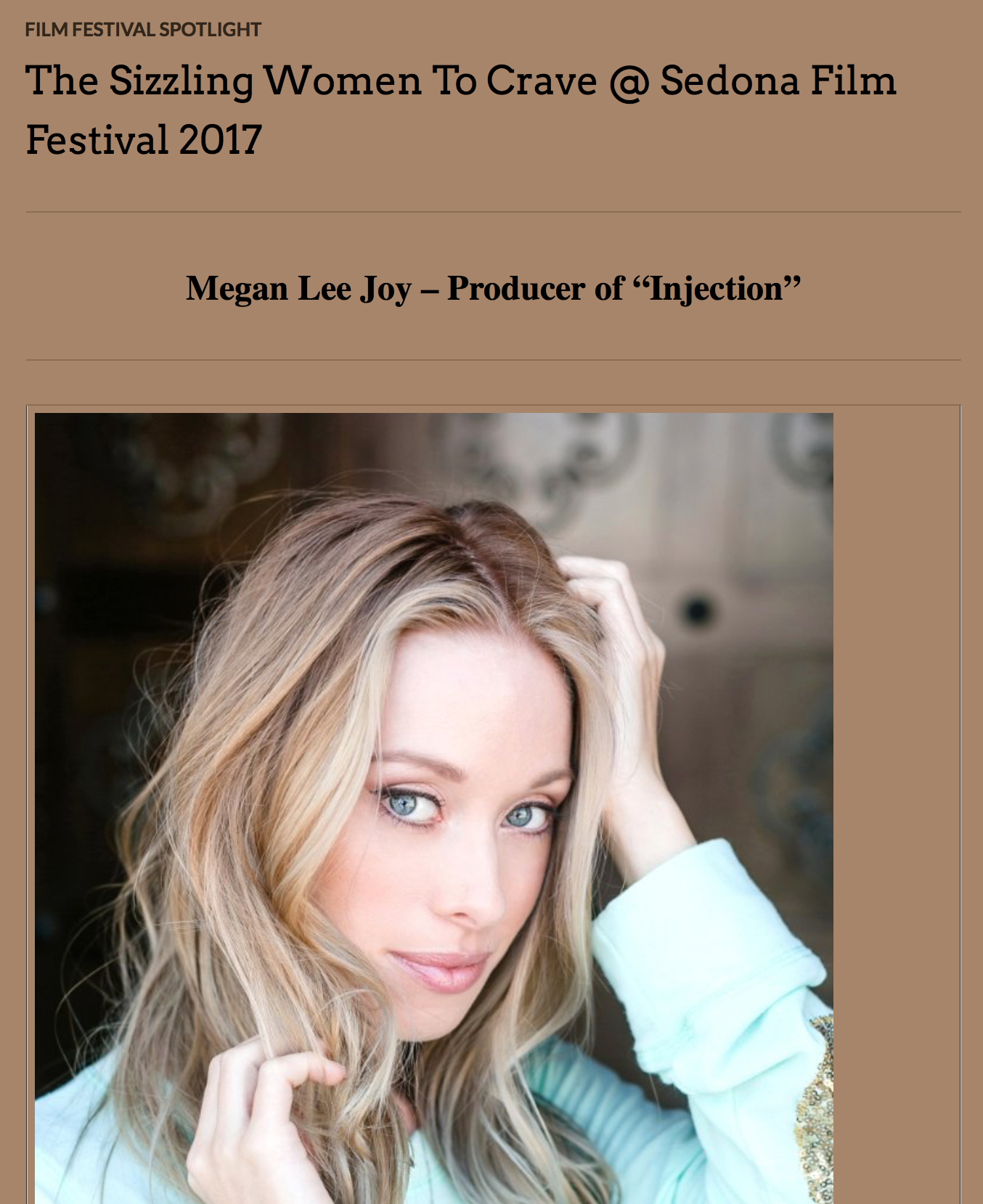 Megan Lee Joy, Sedona Film Festival