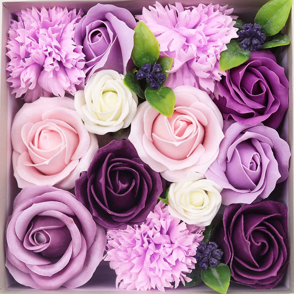 Thumbnail: Handmade Soap Flowers (200g, Square Gift Box)