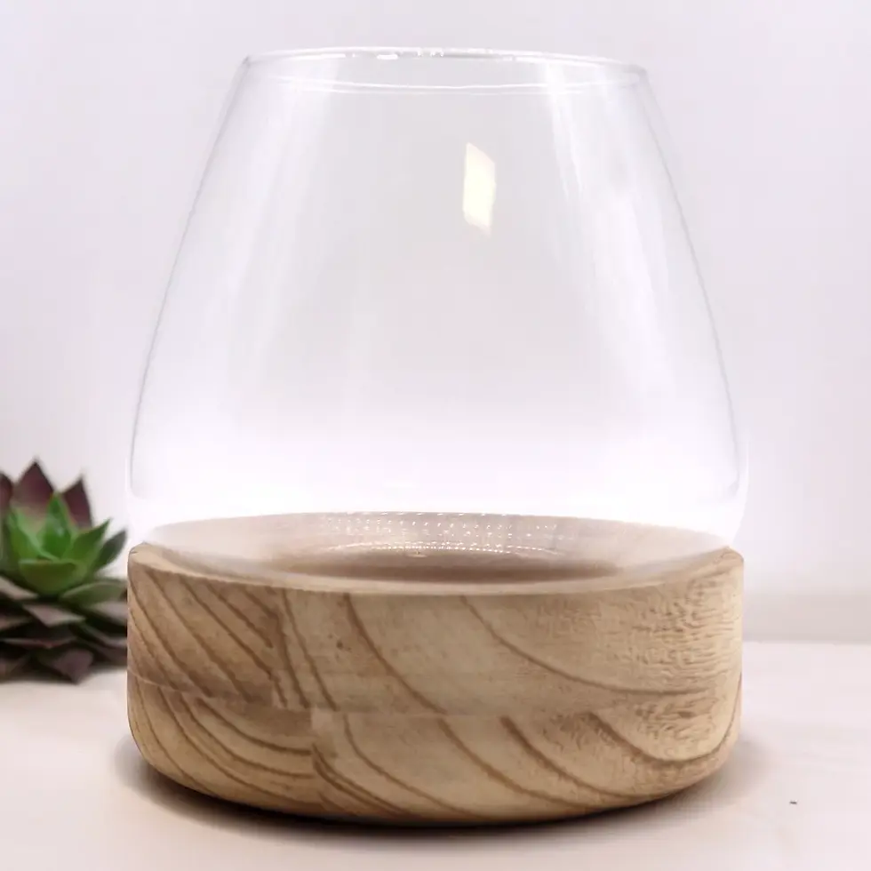 Thumbnail: Glass & Tung Wood Terrarium (Freestanding)