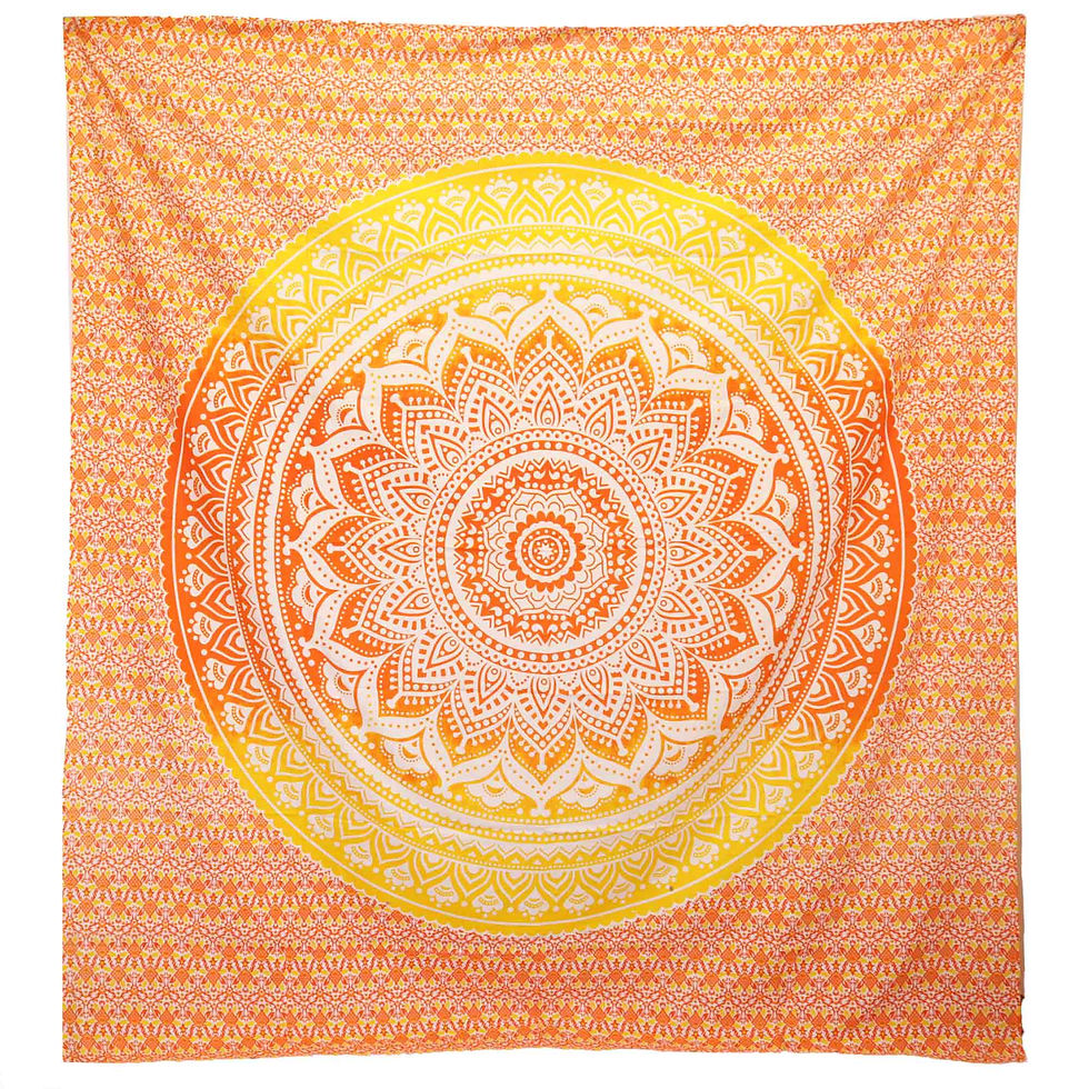Thumbnail: 2m x 2m Handwoven Mandala Wall Hanging/Bedsheet/Beach Towel