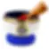 Handcrafted Third Eye Chakra Singing Bowl (for sound bath & resonance therapy)