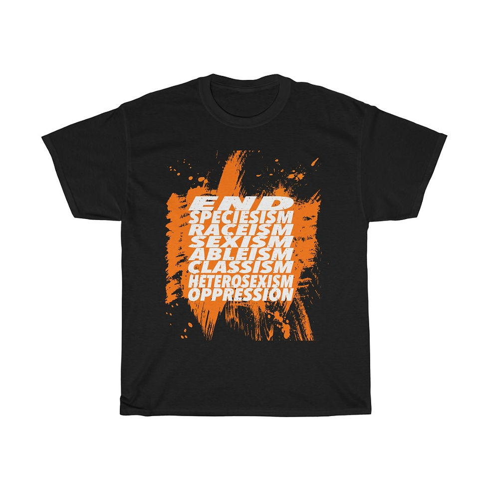 Thumbnail: END OPPRESSION; Unisex Heavy Cotton Tee