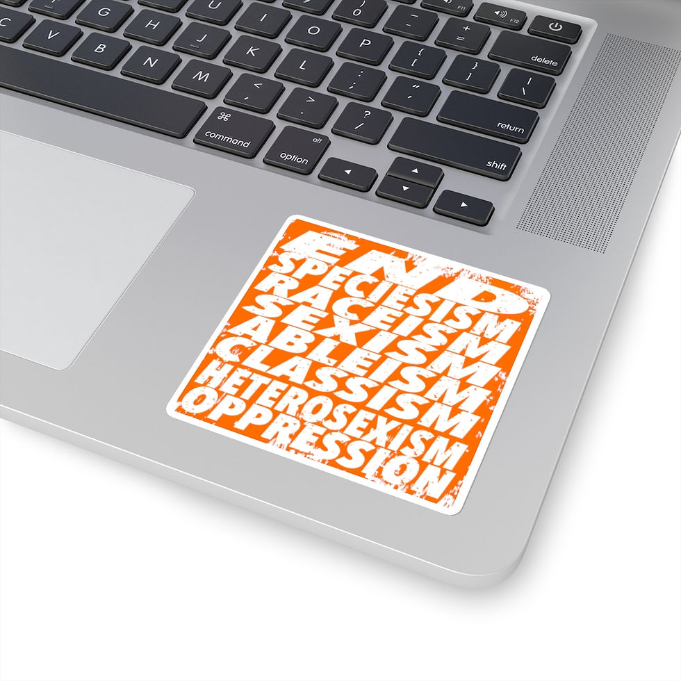 Thumbnail: END OPPRESSION; Square Stickers